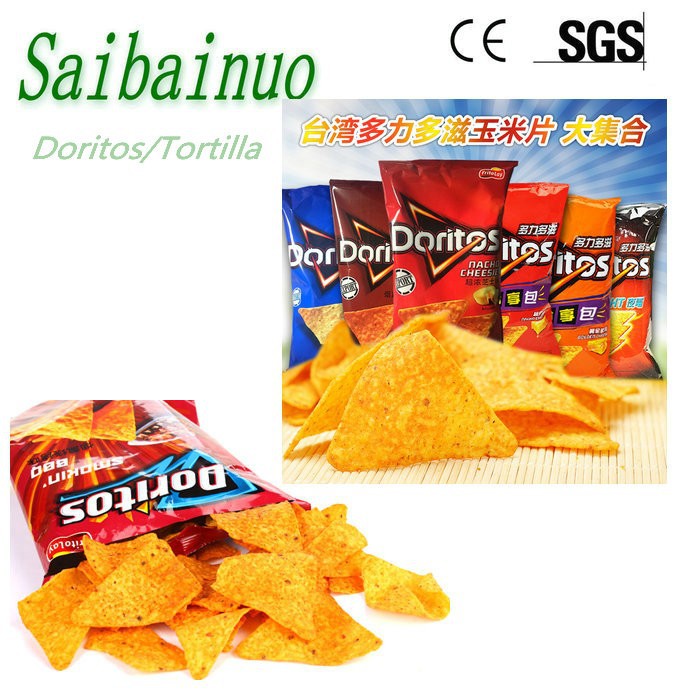 Automatic Extruded Corn Chips Doritos Tortilla Production Line