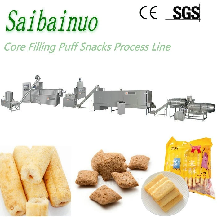 Core Filling,Inflating Snacks Extruder Manufacturers