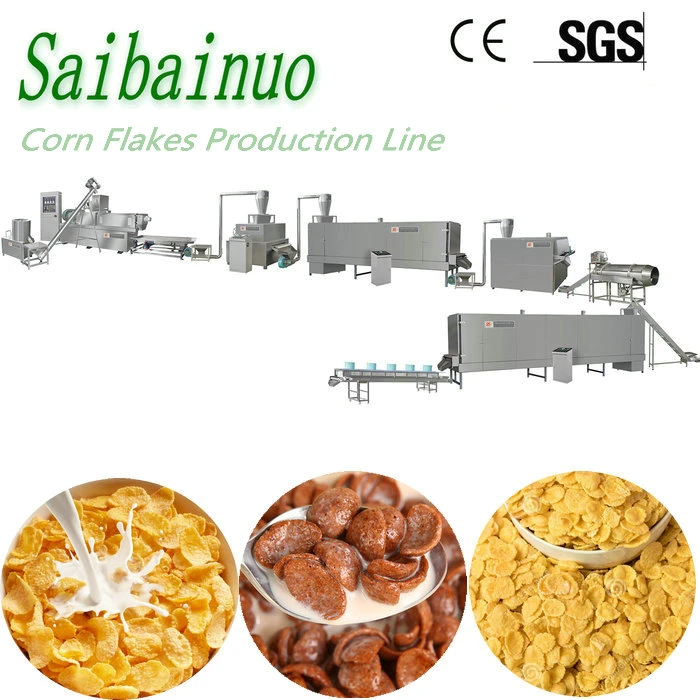 Makkinarju tal-Corn Flakes taċ-ċereali tal-kolazzjon industrijali awtomatiku intelliġenti
