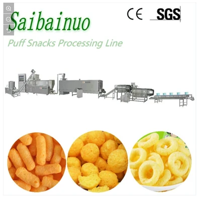 500-600kg/Hour Kapaċità Puff Snacks Li Nagħmlu Magni