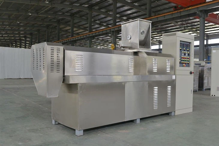 Twin Screw Extruder Frying Doritos Snacks Chips Process Machine
